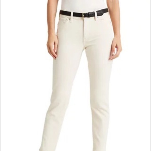 Lauren Ralph Lauren Denim - NWT Lauren Ralph Lauren Premier Straight Mid Rise Ankle Tan Jeans Size 10